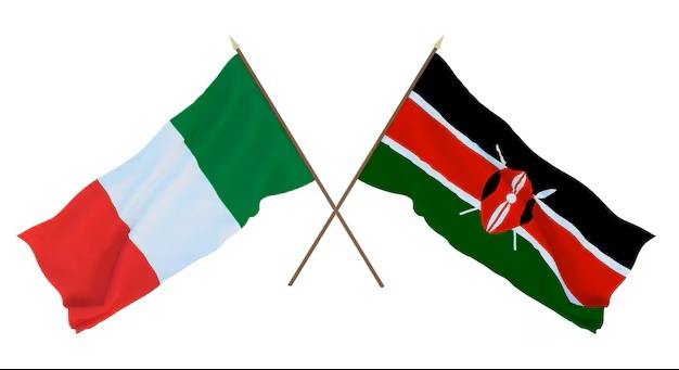 Italy, Kenya flags