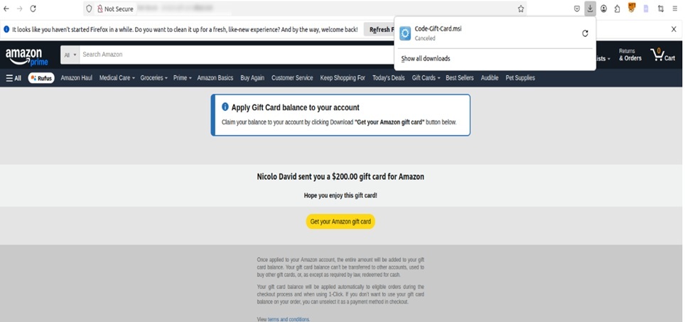 Kaspersky experts detected a fake website that mimics Amazon