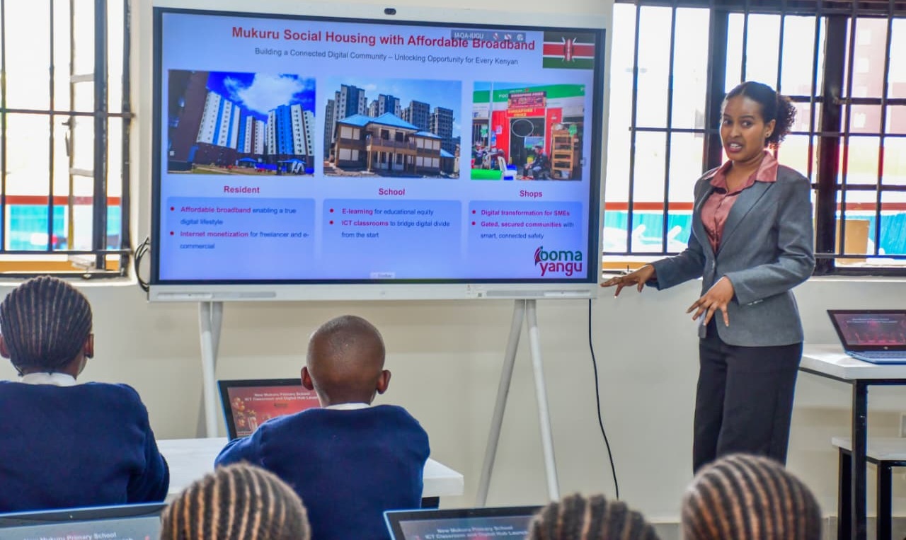 Kenya partners Huawei to digitise Mukuru Primary School classroom project